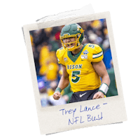 a photo of a football player with the words trey lane nfl blue